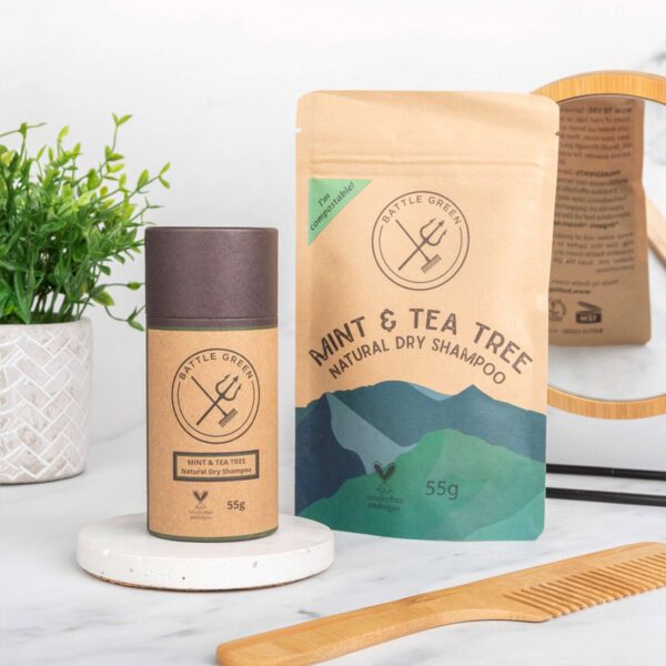 Battle Green 無添加乾洗髮粉 茶樹薄荷